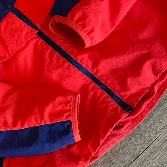 Nike Red & Navy Hooded USA Full Zip Windbreaker - Picture 5 of 10